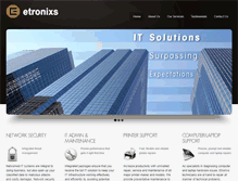 Tablet Screenshot of etronixs.co.za